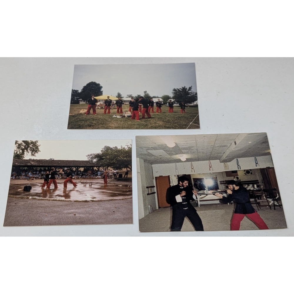 Vintage Karate Martial Arts Found Candid Photo Lot 1980s 80s
